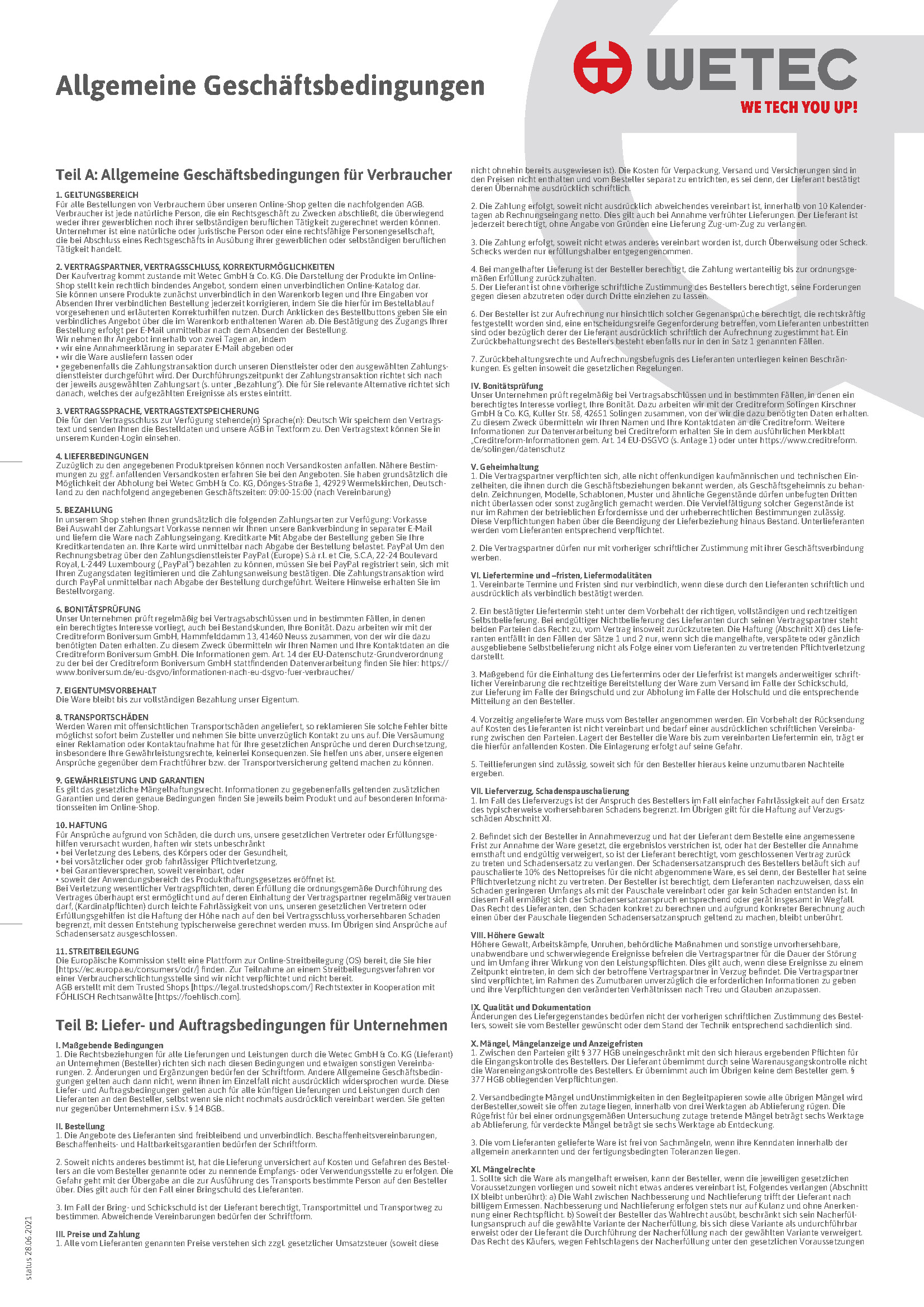 AGB WETEC GMBH & CO. KG